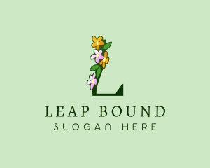 Garden Bouquet Letter L logo design