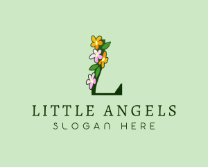 Garden Bouquet Letter L logo design