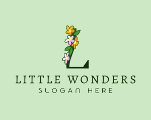 Garden Bouquet Letter L logo design