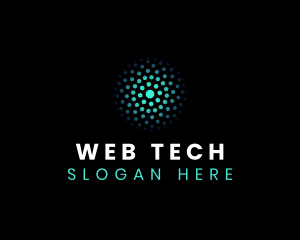 Tech Molecule Digital logo design