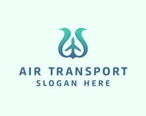 Travel Tour Airplane logo design