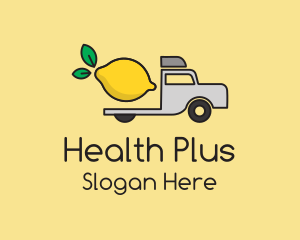 Lemon Fruit Truck Logo