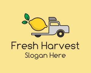 Lemon Fruit Truck logo design