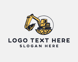 Construction Excavator Machinery logo