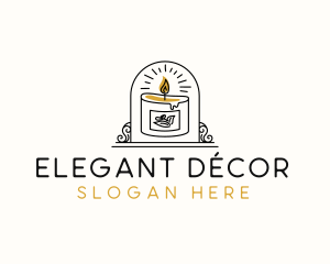 Scented Candle Decor logo design