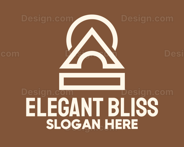 Generic Beige Shapes Logo