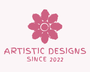 Flower Paint Watercolor  logo design