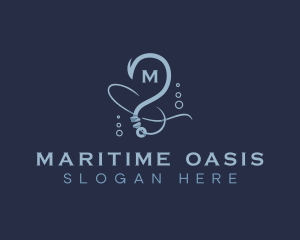 Marine Fishing Hook logo