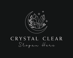 Astral Moon Precious Stone logo design