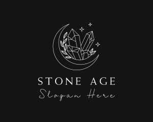 Astral Moon Precious Stone logo design