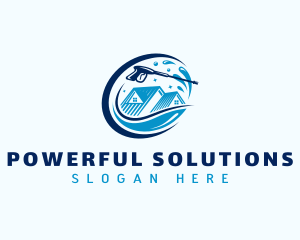 House Power Wash Cleaning logo design