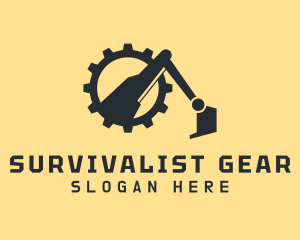 Excavator Cog Contractor logo design