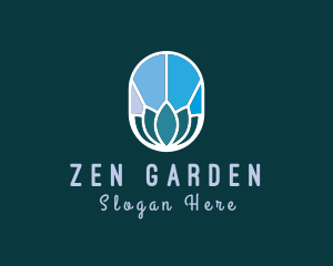 Zen Wellness Lotus Flower logo design