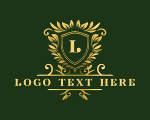 Elegant Floral Shield logo