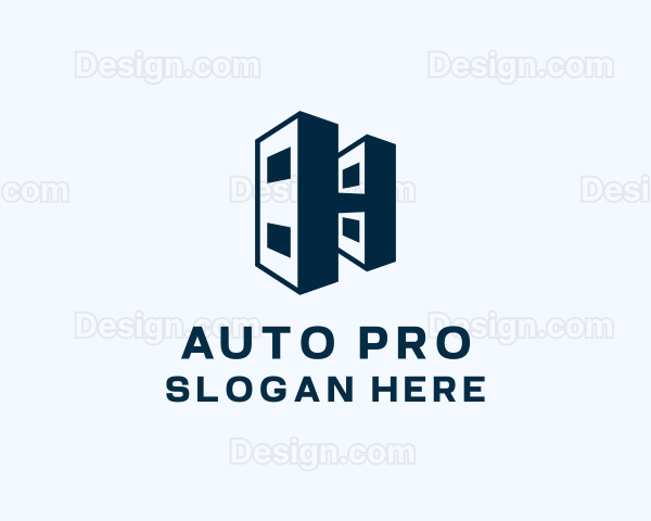 Geometric Startup Building Logo