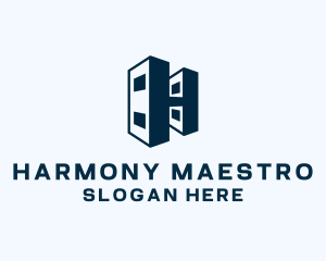 Geometric Startup Building logo design