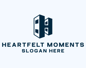 Geometric Startup Building logo design