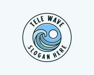 Wave Coast Surfing logo design