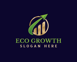 Arrow Growth Graph logo design