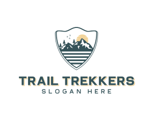 Mountaineer Hiking Shield logo