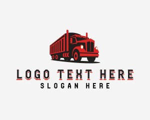 Truckload Shipping Truck logo