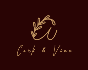 Vine Letter A logo design