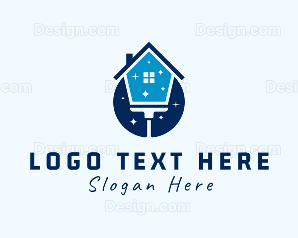 House Cleaning Mop Logo