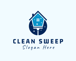 House Cleaning Mop logo design