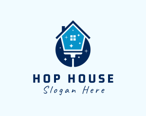 House Cleaning Mop logo design