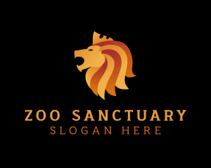 Lion Crown Zoo logo design