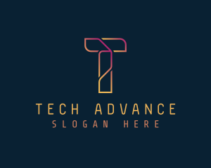 Tech Cryptocurrency App logo design