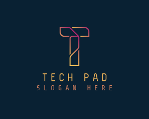 Tech Cryptocurrency App logo design