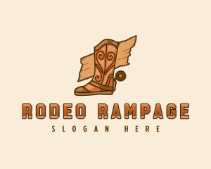 Western Cowboy Boots logo design