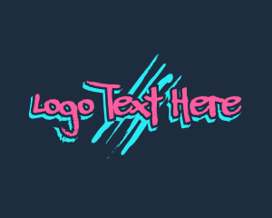 Graffiti Neon Paint Logo