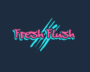 Graffiti Neon Paint logo design