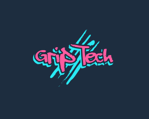 Graffiti Neon Paint logo design