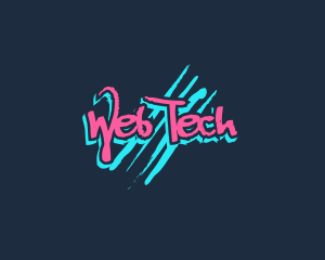 Graffiti Neon Paint logo design