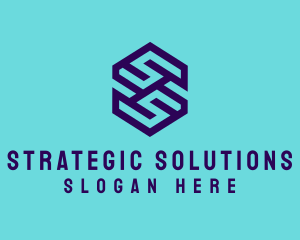 Generic Hexagon Letter SS logo design