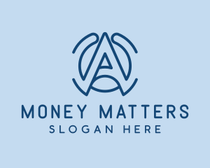Modern Professional Business Letter A Logo