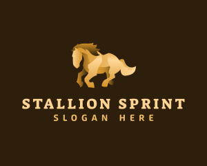 Luxury Horse Stallion  logo design