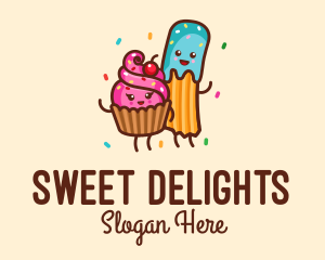 Birthday Cupcake Churro Dessert logo