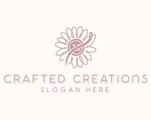 Sunflower Handmade Sewing logo design