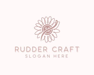 Sunflower Handmade Sewing logo design