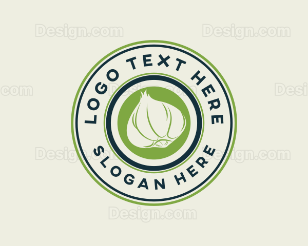 Gourmet Garlic Spice Food Logo