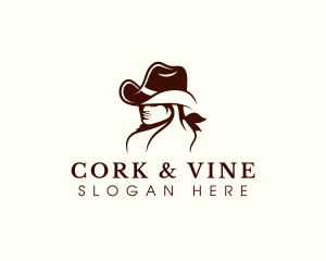 Cowgirl Fashion Hat logo design