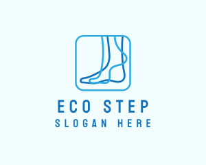 Blue Foot Reflexology logo design