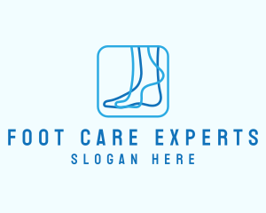 Blue Foot Reflexology logo design