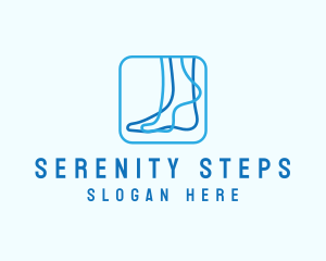 Blue Foot Reflexology logo design