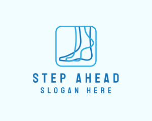 Blue Foot Reflexology logo design