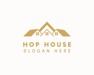 House Property Roofing logo design